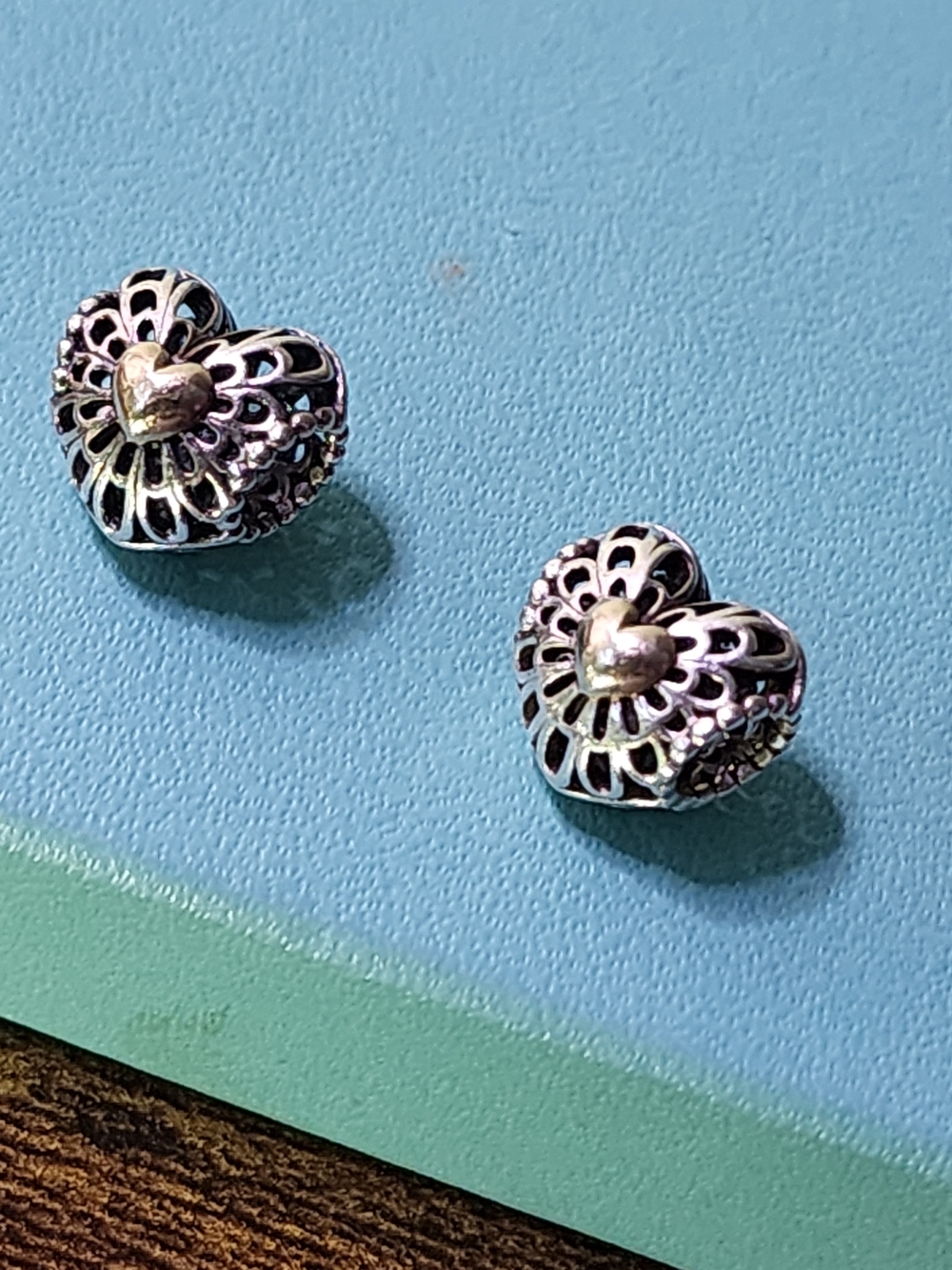 Pandora Vintage Heart Two Tone